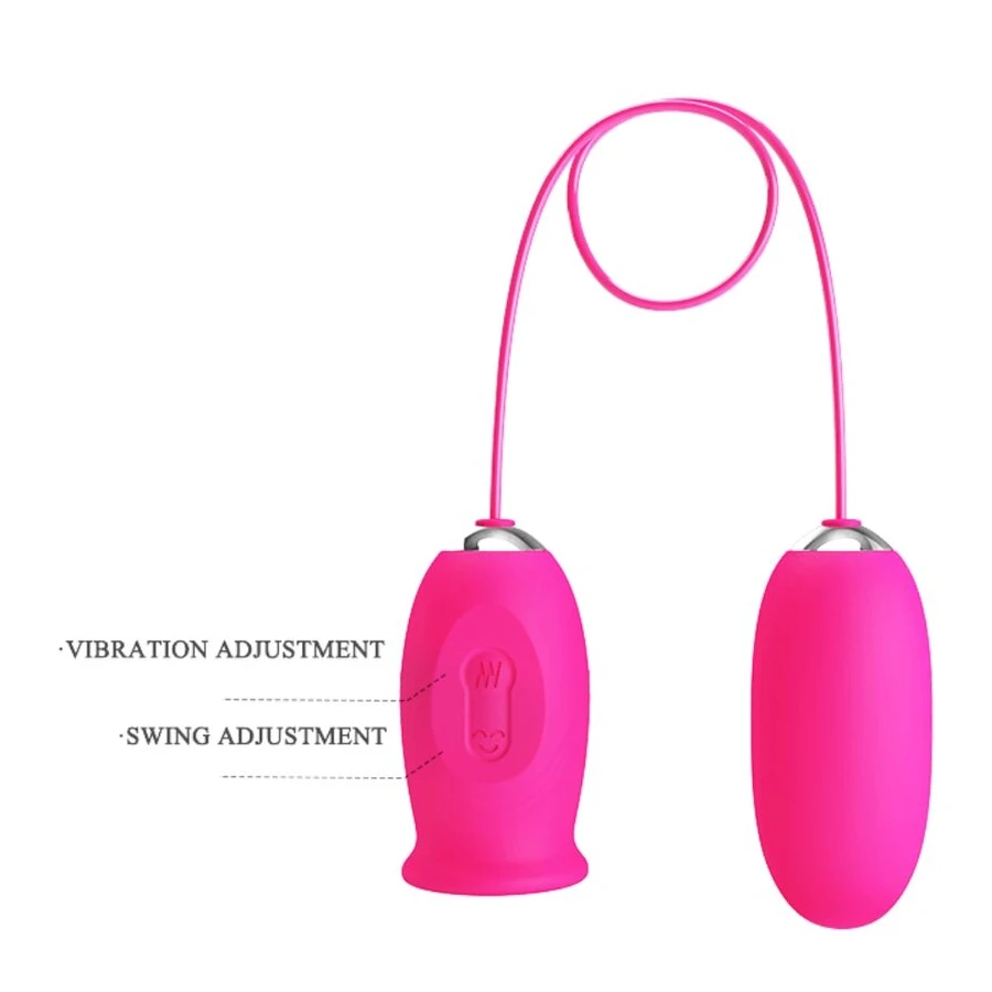 PRETTY LOVE - DAISY VIBRATING EGG + CLITORIS STIMULATING TONGUE PINK